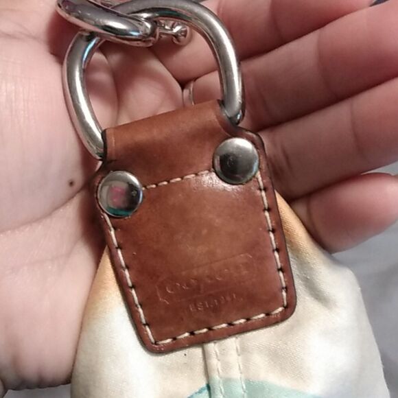 Coach Hampton Watercolor‎ Stripe Small Hobo Bag USED - Picture 12 of 14